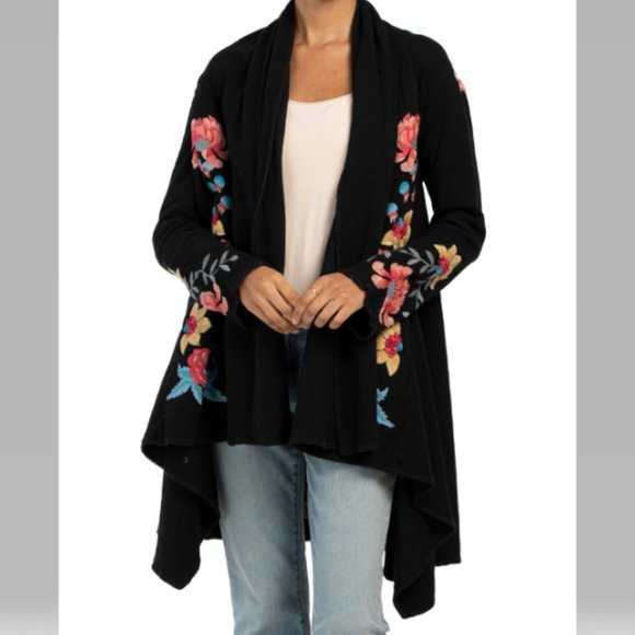 JOHNNY WAS Iryah Wrap Sweater Size M Romantic Feminine NEW WITH TAGS - Picture 6 of 12